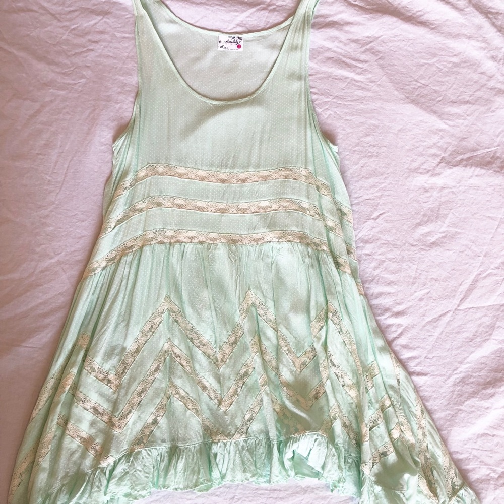 Free people dress/Tunic- mint green. Size small.